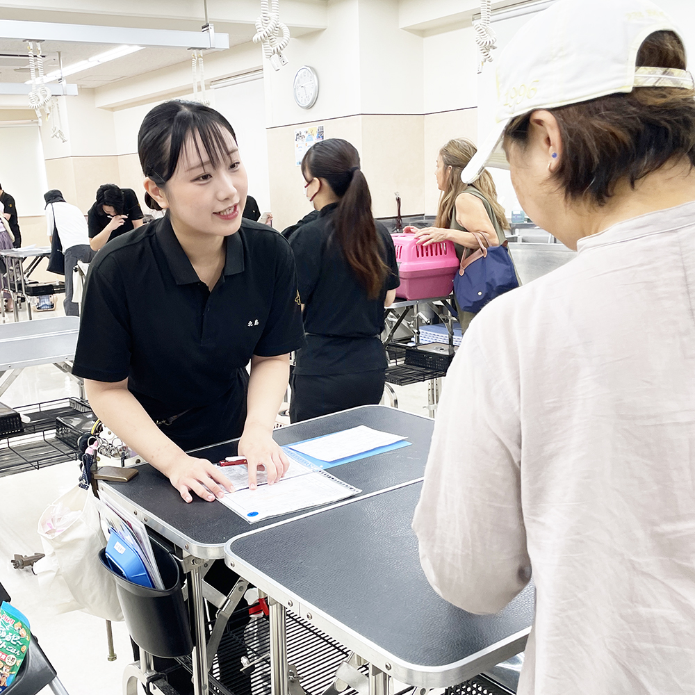トリミングのお客様の接客実習♪